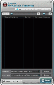 Daniusoft M4A Music Converter screenshot